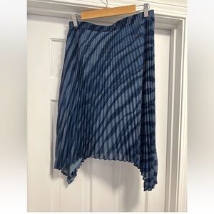 Halston Heritage Asymmetrical Blue Skirt